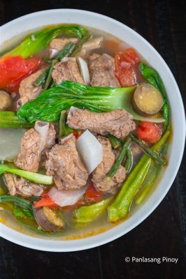  Sinigang na Baboy: 푸짐한 돼지고기와 신선한 양념의 조화로운 만남!